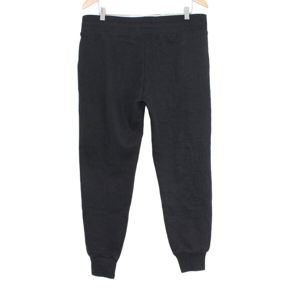 TRUE RELIGION Cotton Blend Elastic Waist Cuffed Hem Pockets Black Jogger - Large - Picture 2 of 3